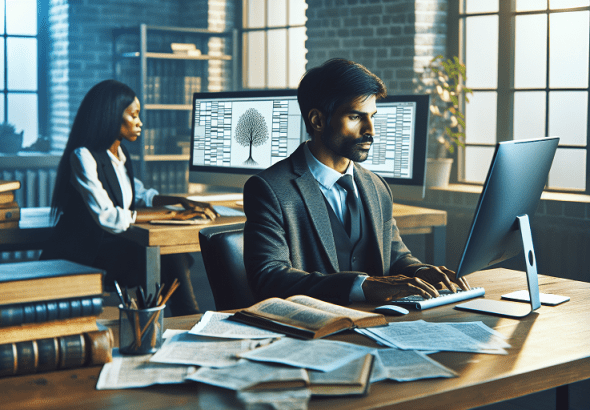 genealogist traces your family tree